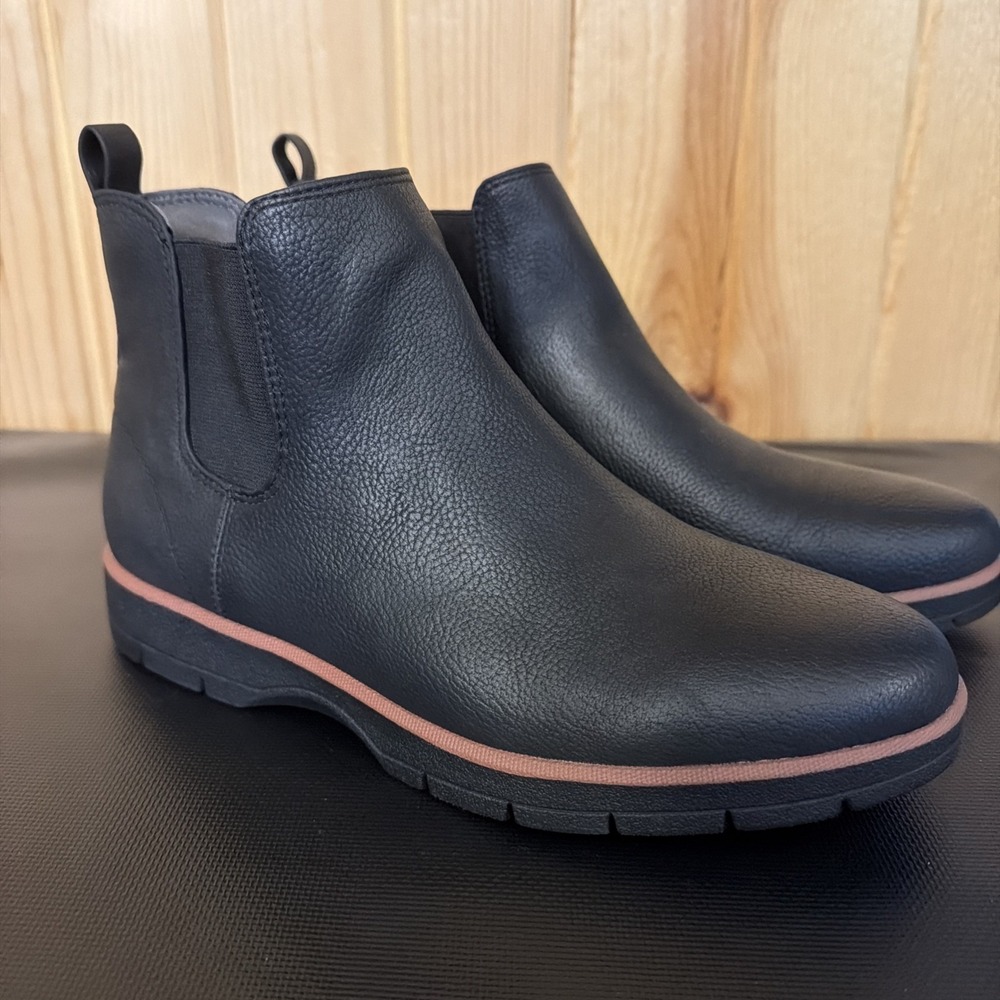 Dr Scholls Northbound Ankle Chelsea Boots Womens Size 8 Wide Black